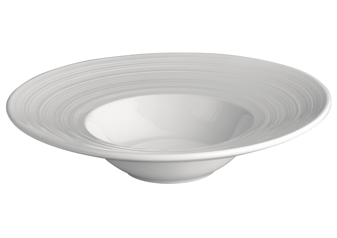 Wide Rim Porcelain Bowl