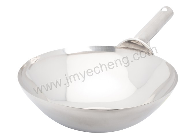 S/S Chinese Wok-Welded Handle