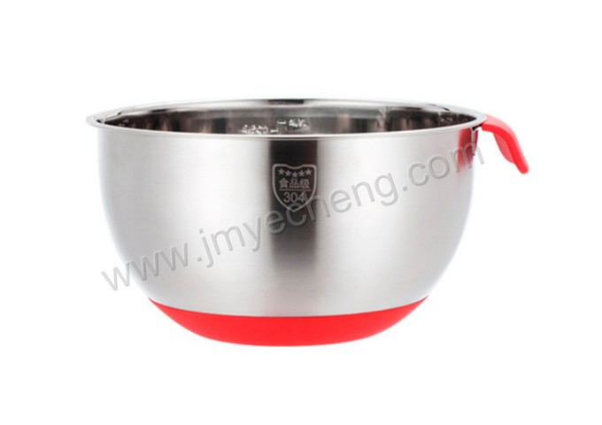 S/S Mixing Bowl With Silicone Base And Handle