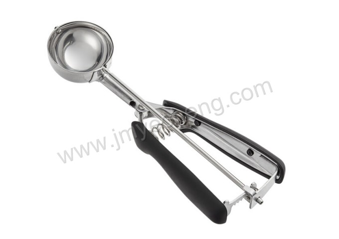 S/S Squeeze Disher/Portioner With Non-slip Handle