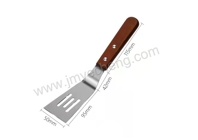 Perforated Blade Turner With Wooden Handle