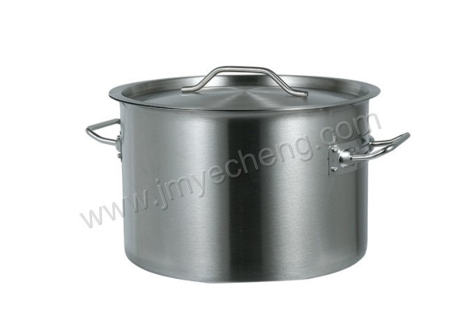 S/S Low Body Stock Pot With Compound Bottom