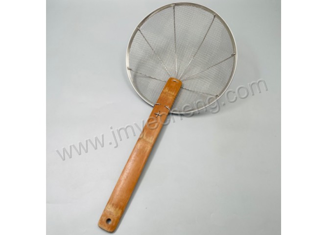 S/S Skimmer With Bamboo Handle