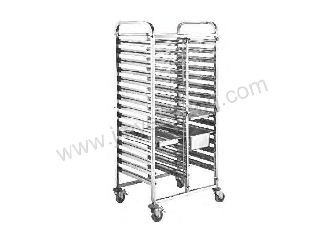 S/S Double-Line Tray Trolley