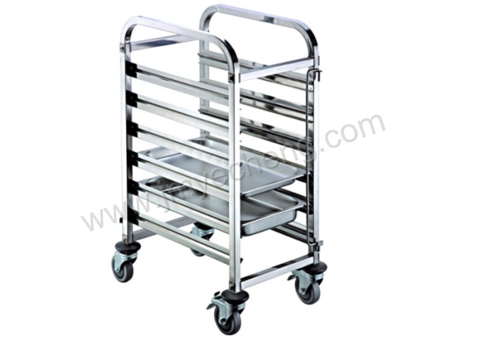 S/S Single-Line Tray Trolley