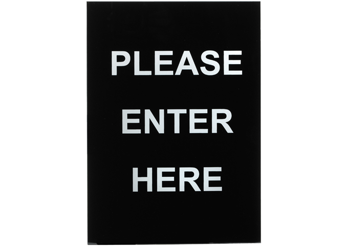 Stanchion Frame Sign