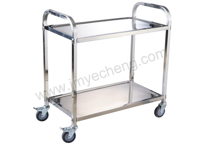 2-Tier Stainless Steel Trolley